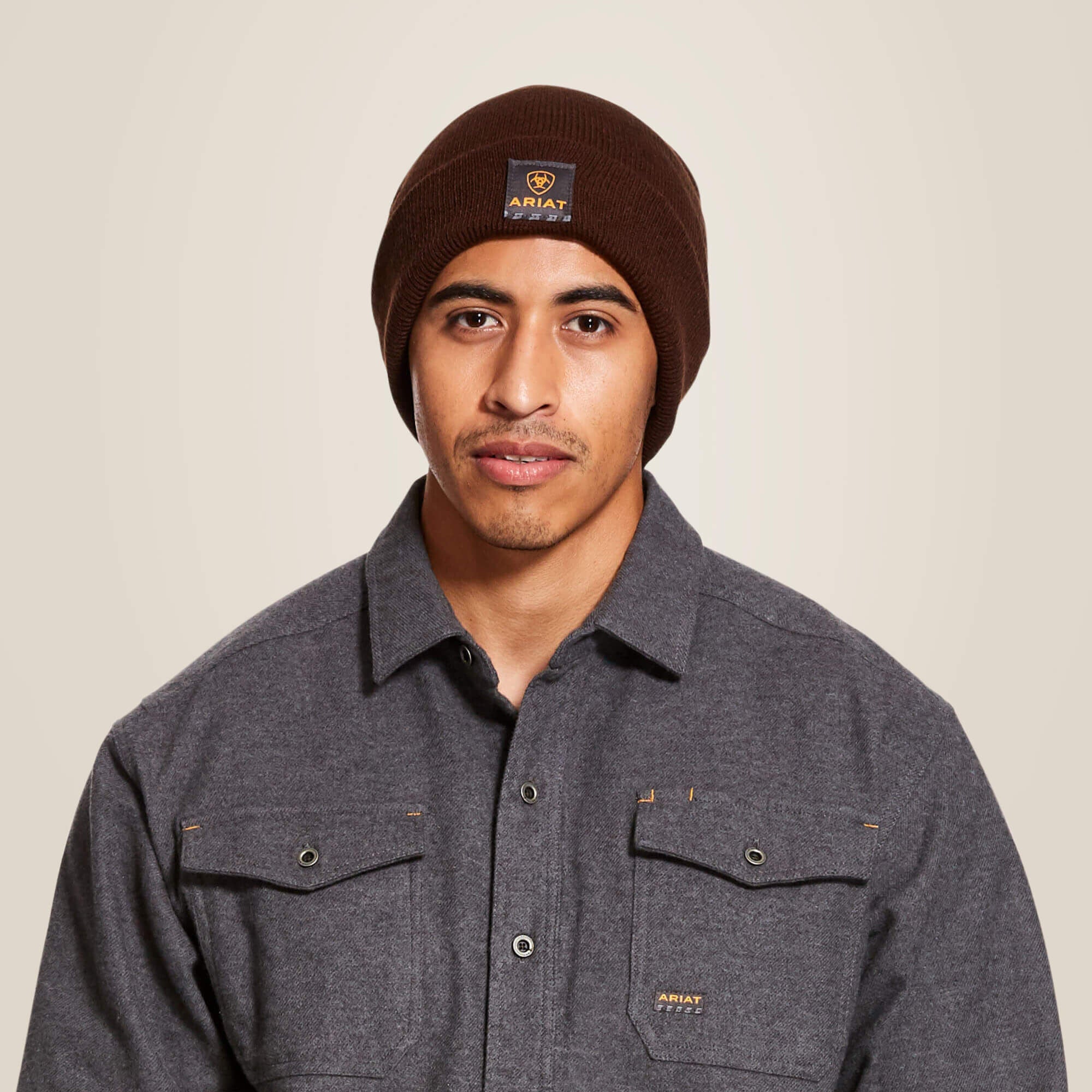 Rebar Watch Cap Men - BROWN