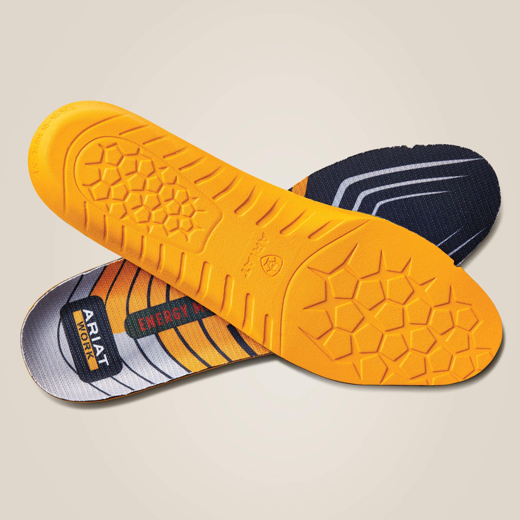 Men's Energy Max Work Round Toe Insole Men - ORANGE