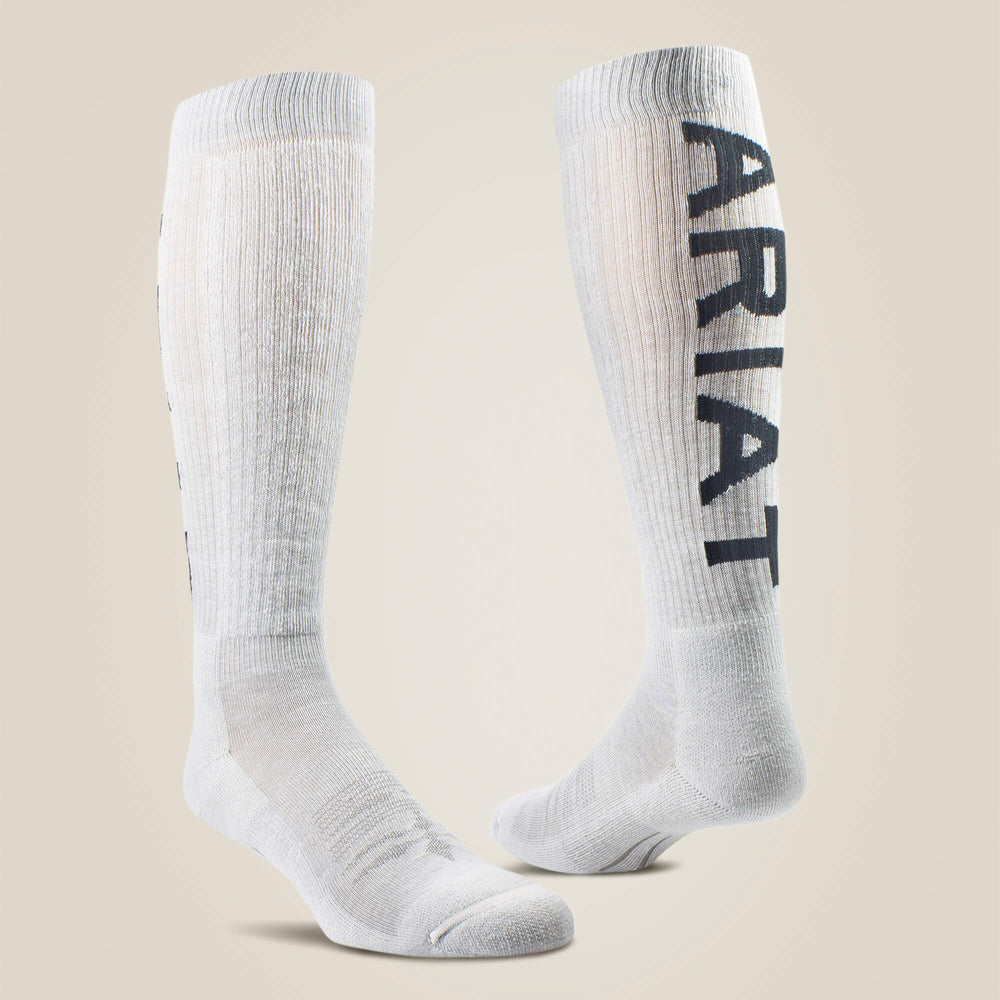 Midweight Over the Calf Western Boot Sock Men / Women - GREY