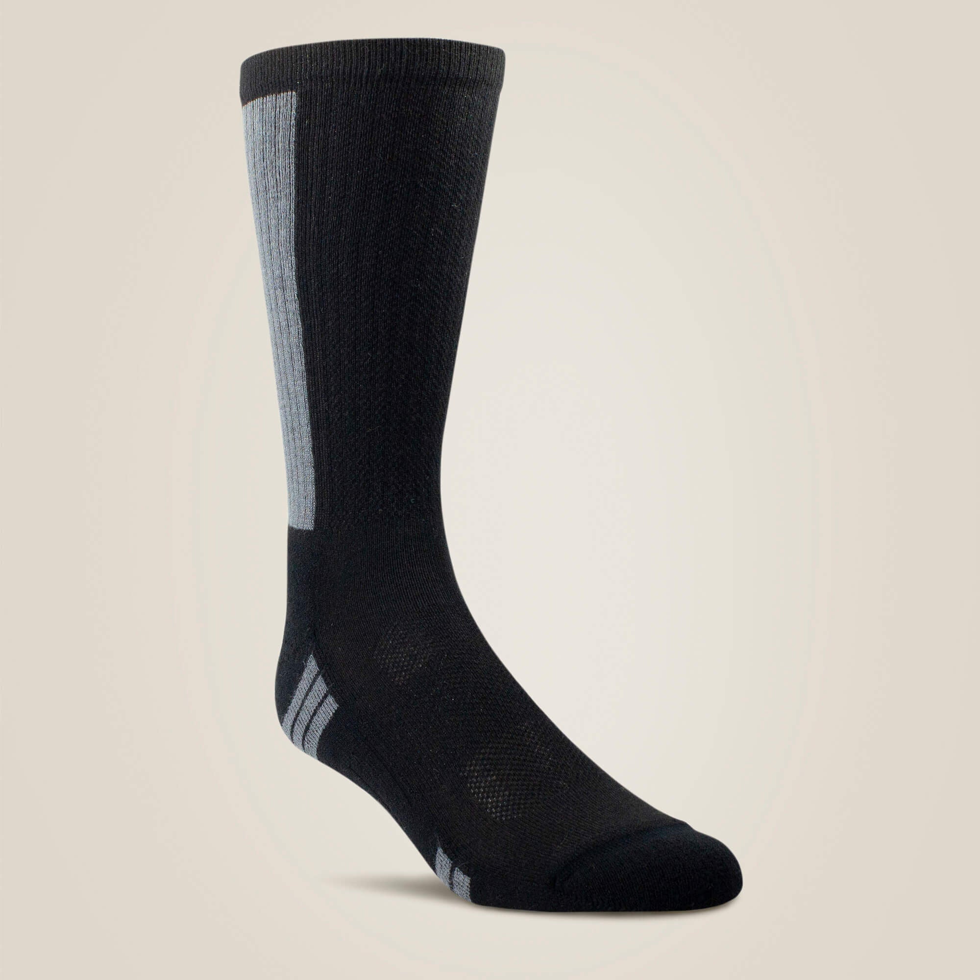 VentTEK® Mid Calf Performance Sock 2 Pair Pack Men / Women - BLACK