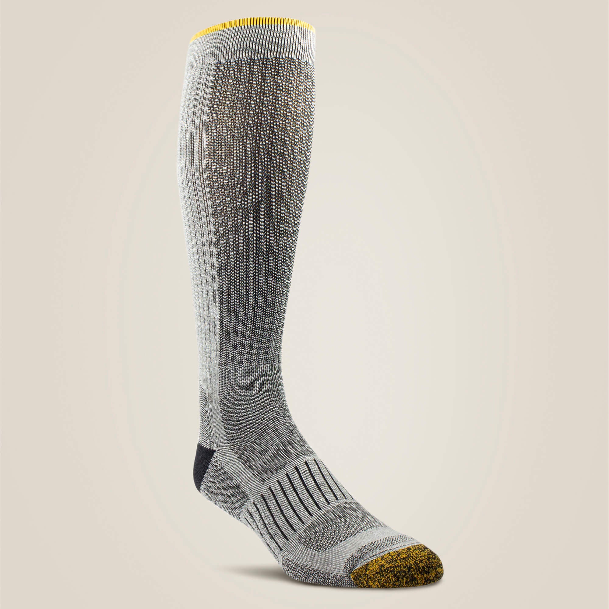 High Performance Mid Calf Tek Work Sock 2 Pair Pack Men / Women - GREY