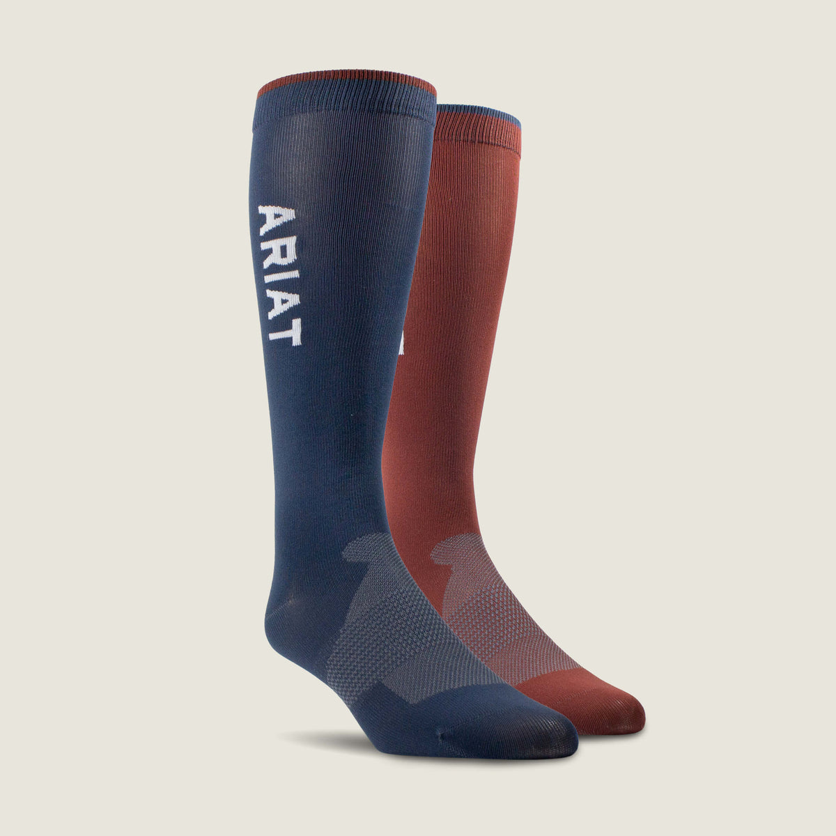 AriatTEK Essential Performance Sock 2 Pair Multi Color Pack Men / Women - MULTI BLUE