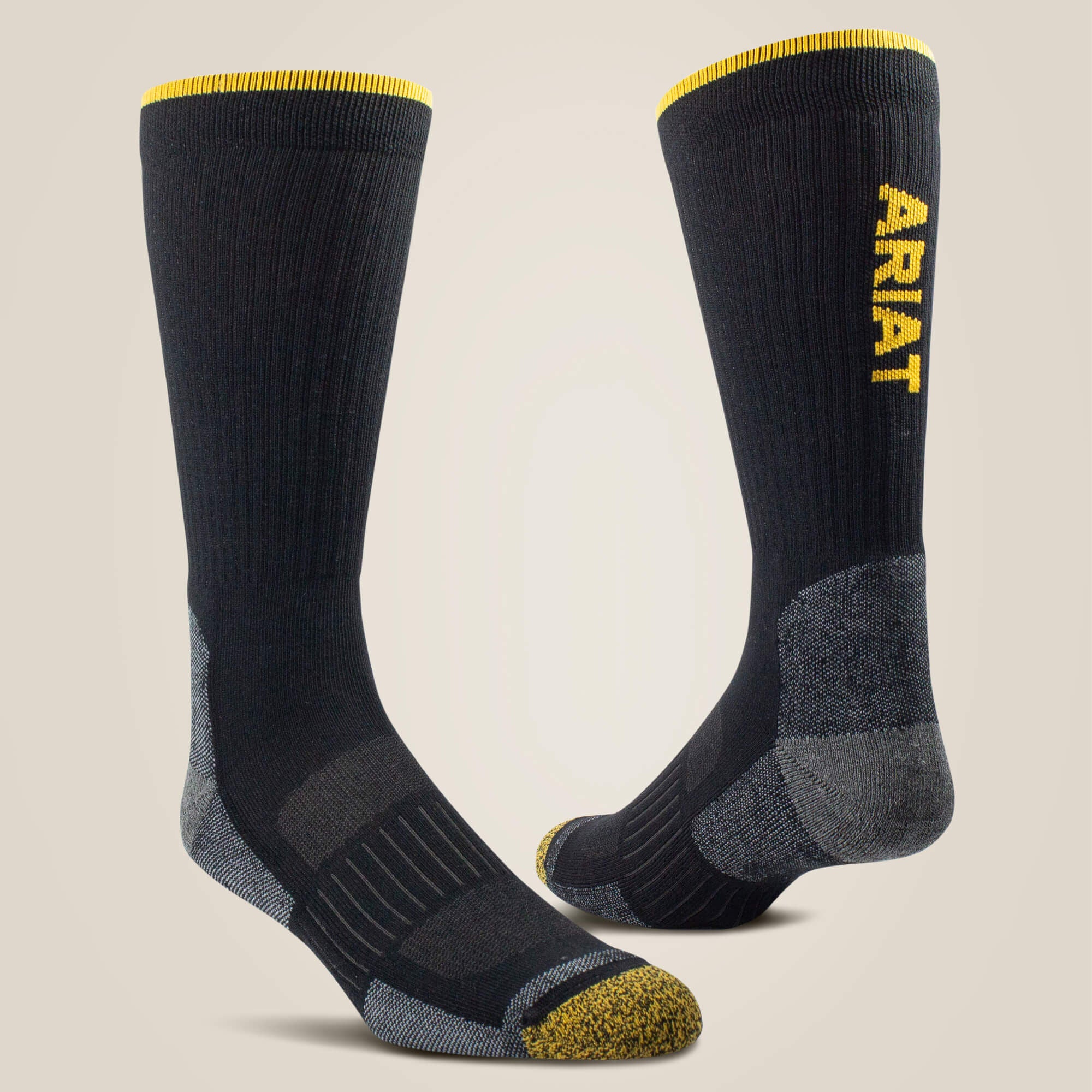 High Performance Tek Work Sock 2 Pair Pack Men / Women - BLACK