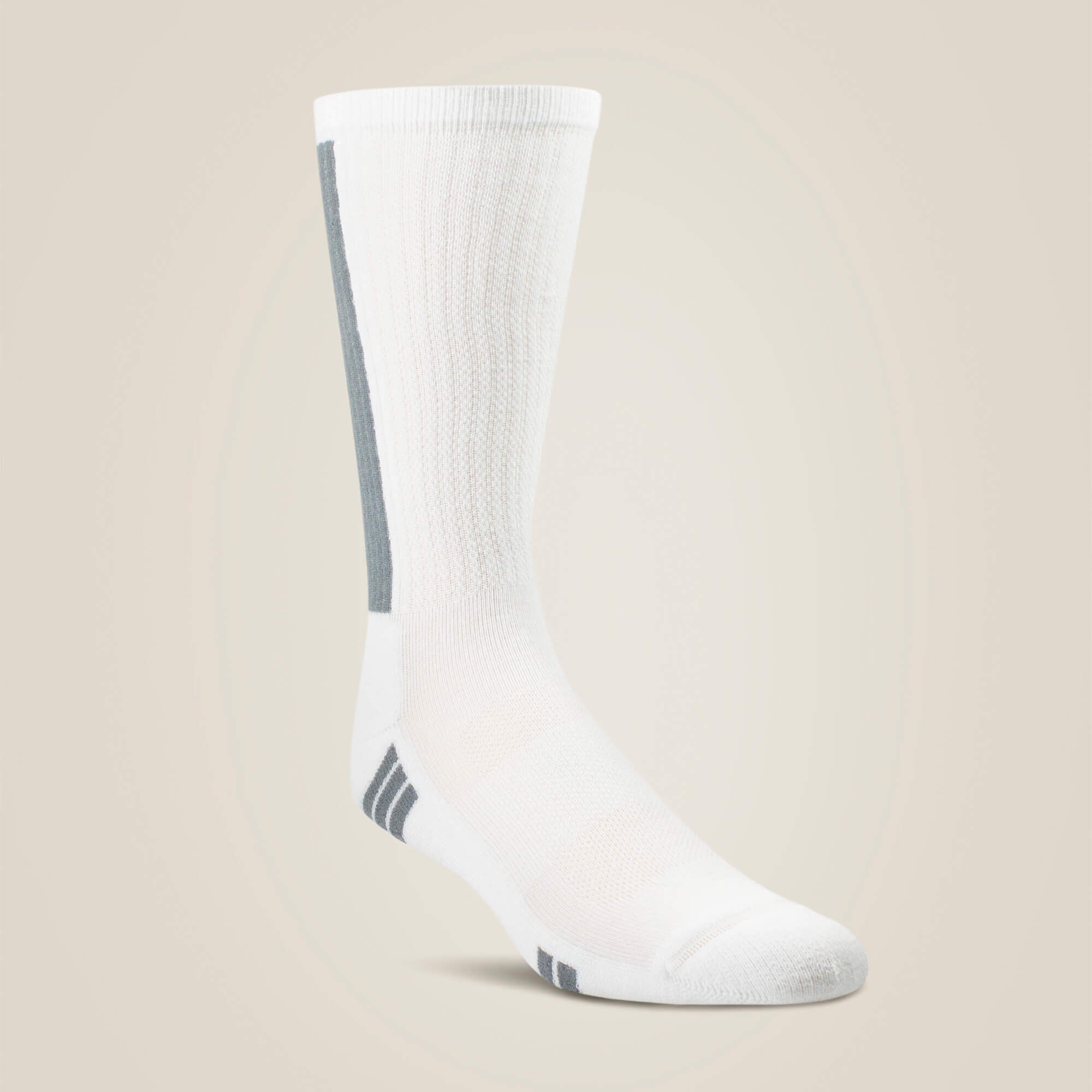 VentTEK® Mid Calf Performance Sock 2 Pair Pack Men / Women - WHITE