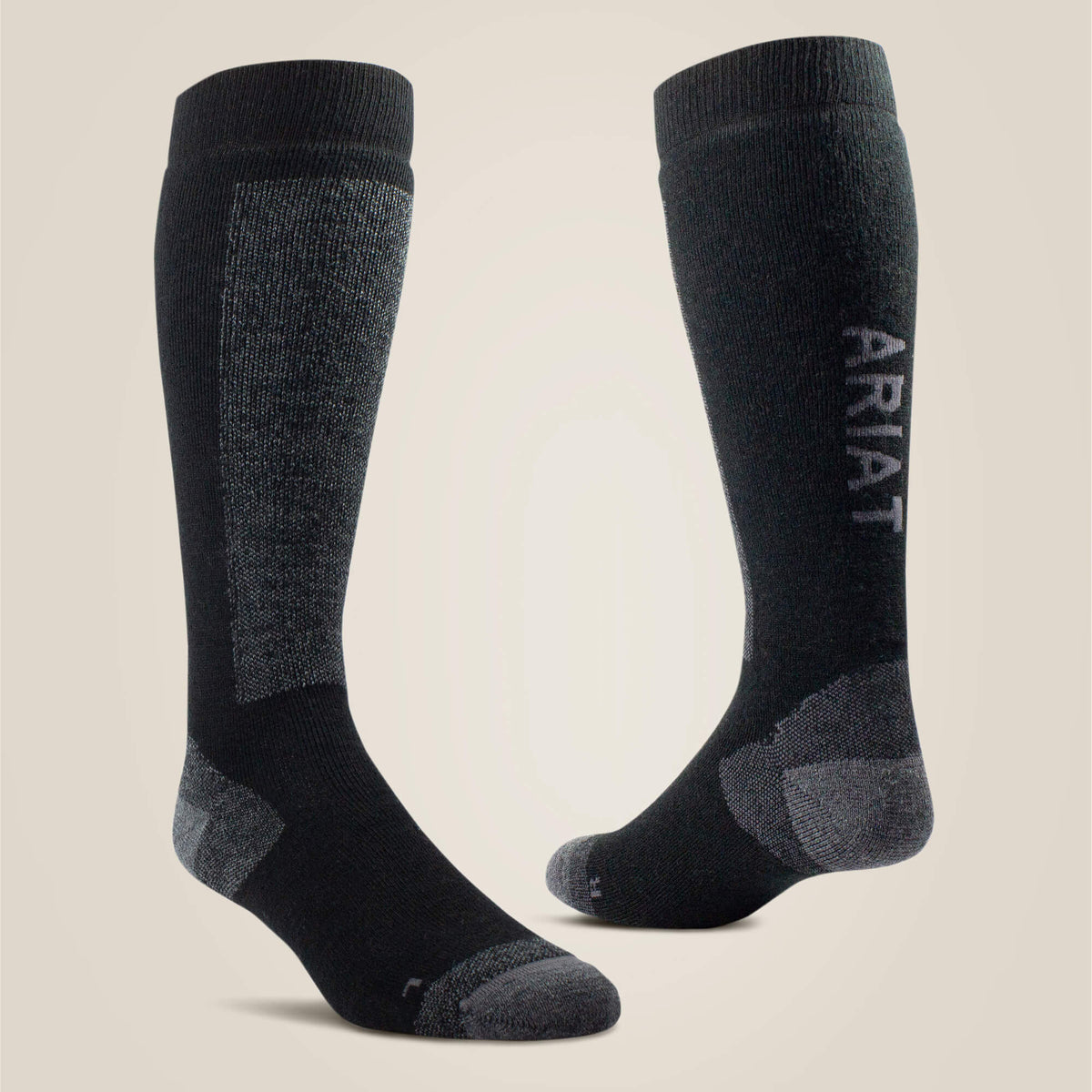 AriatTEK Merino Socks Men / Women - BLACK/GREY