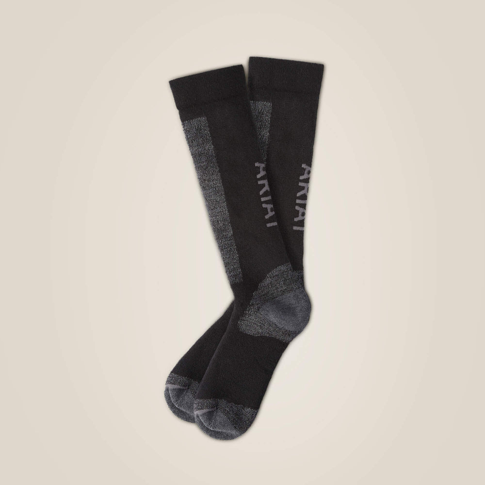 AriatTEK Merino Socks Men / Women - BLACK/GREY