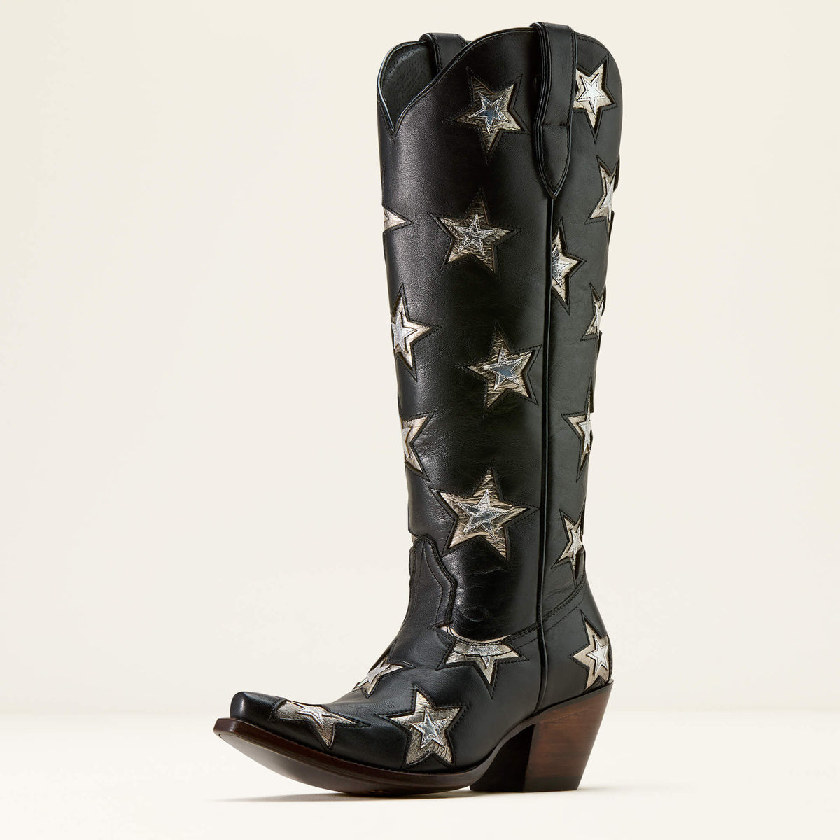 Casanova Star X Toe Western Boot Women - INKWELL BLACK