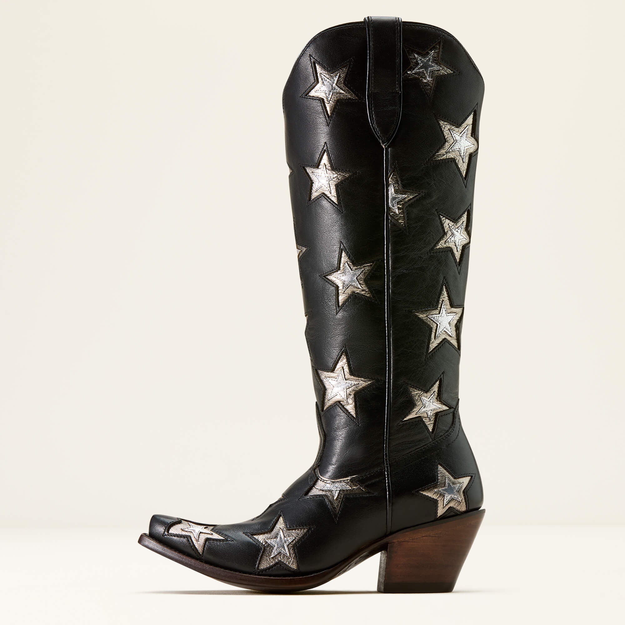 Casanova Star X Toe Western Boot Women - INKWELL BLACK