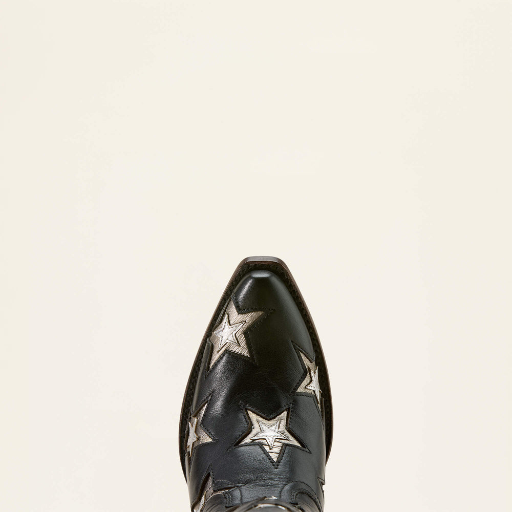 Casanova Star X Toe Western Boot Women - INKWELL BLACK
