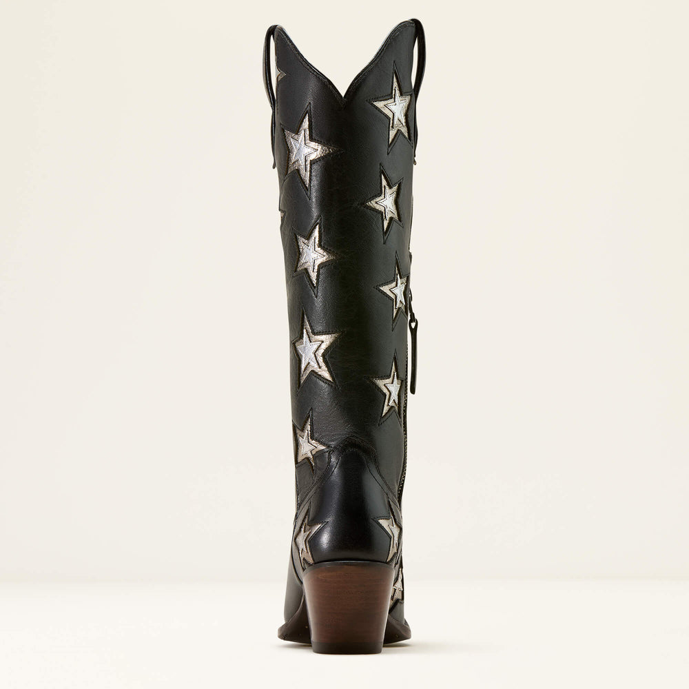 Casanova Star X Toe Western Boot Women - INKWELL BLACK