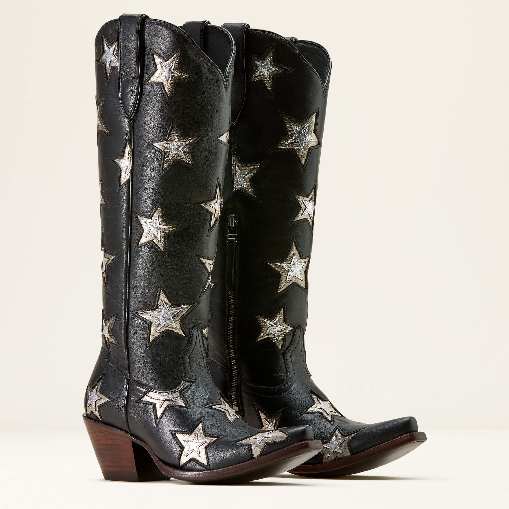 Casanova Star X Toe Western Boot Women - INKWELL BLACK