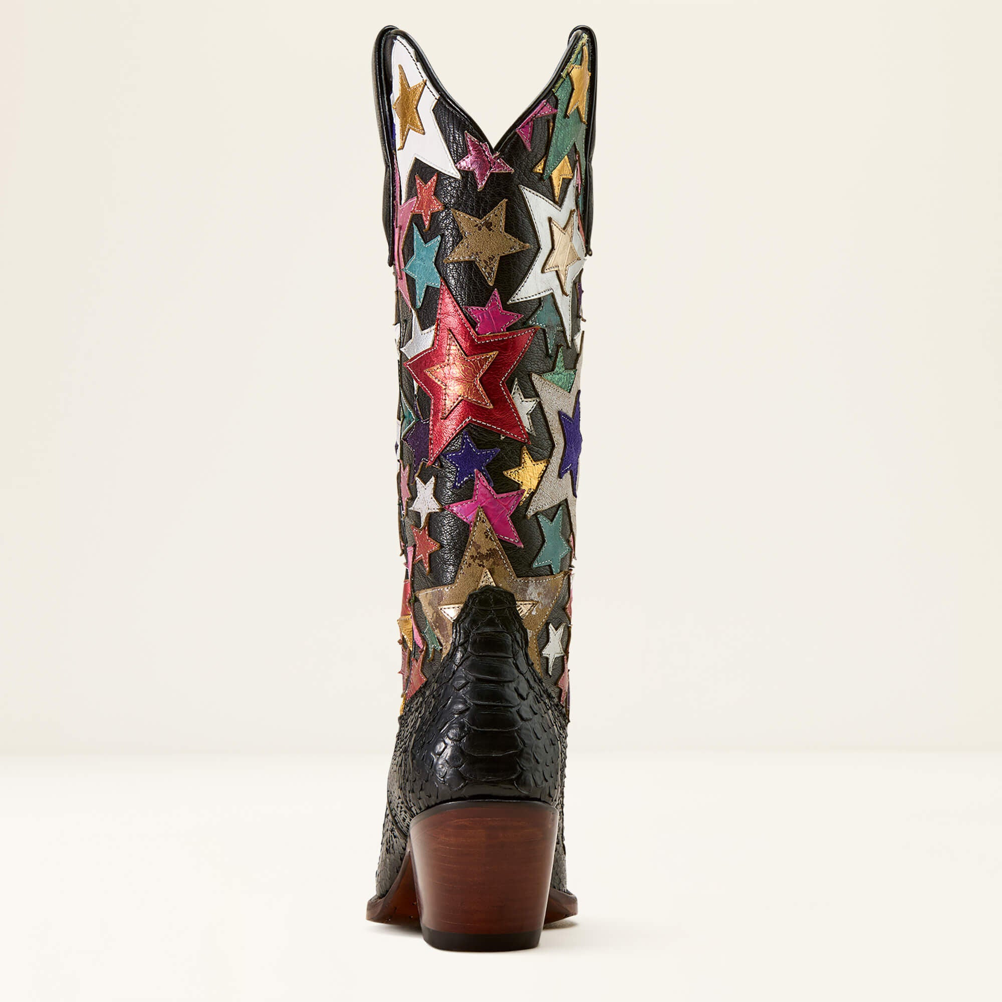 Amora Star X Toe Western Boot Women - BLACK PYTHON/MIDNIGHT