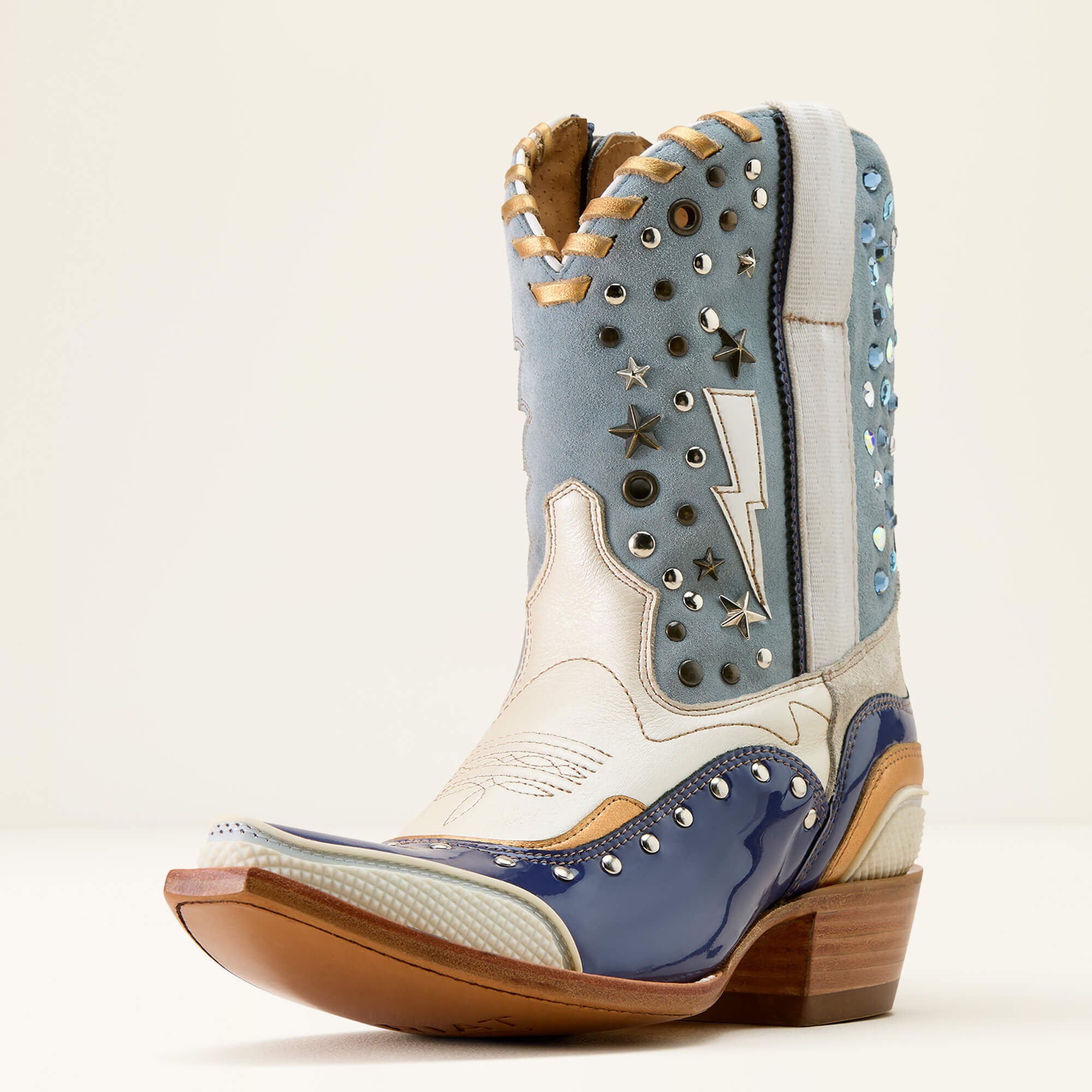Superstarz X Toe Western Boot Women - SOMETHING BLUE/IVORY PEARL