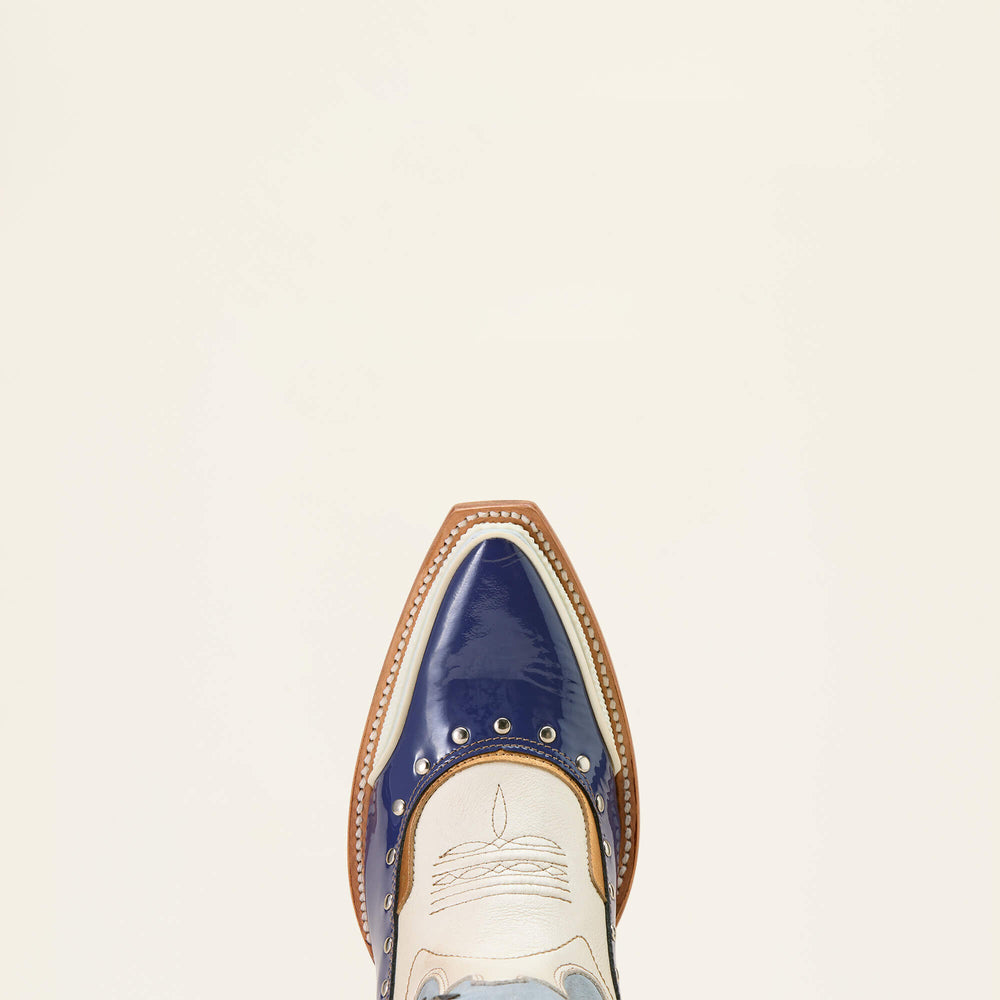 Superstarz X Toe Western Boot Women - SOMETHING BLUE/IVORY PEARL