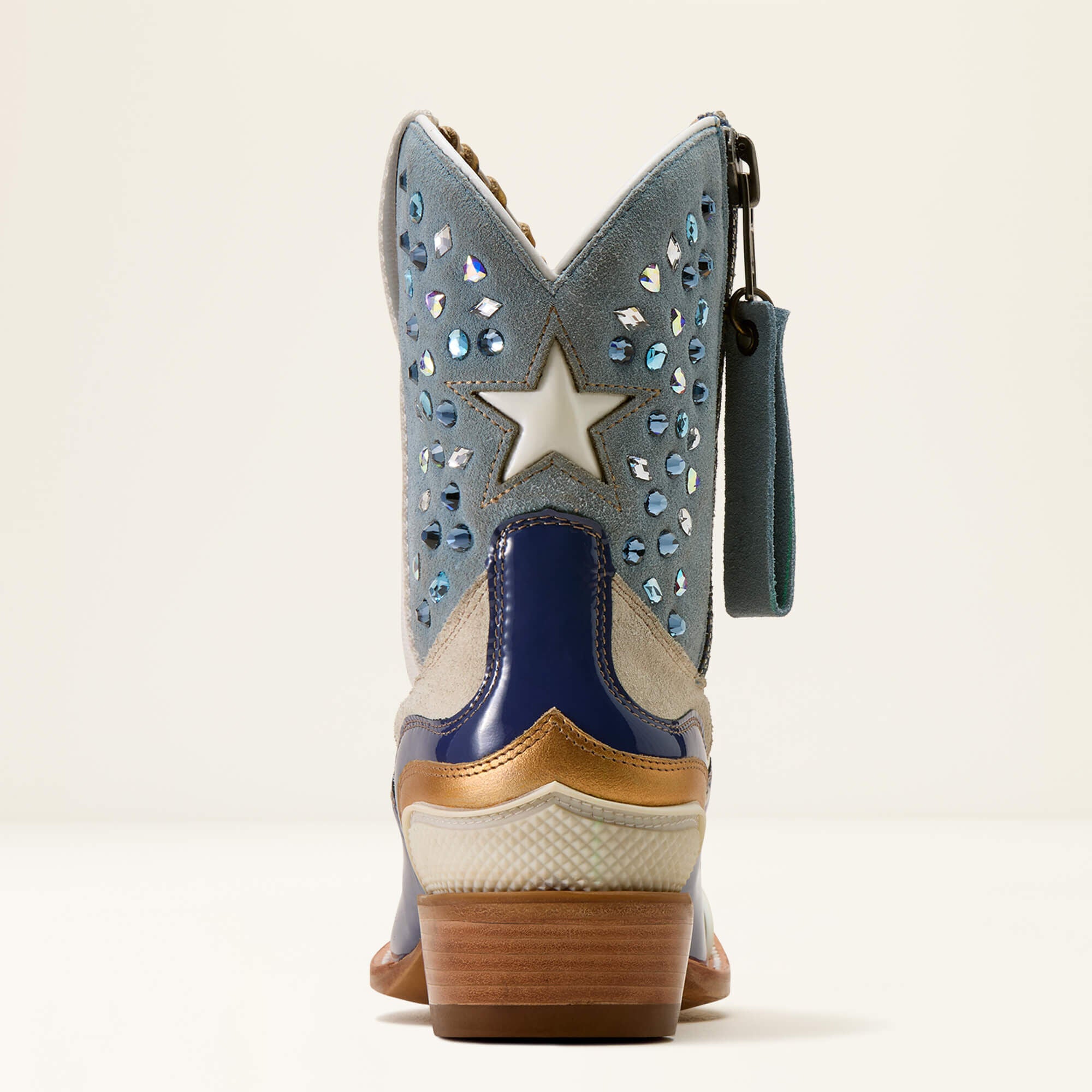 Superstarz X Toe Western Boot Women - SOMETHING BLUE/IVORY PEARL