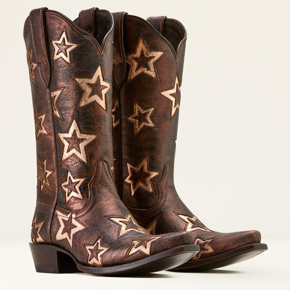 Hazen Star X Toe Western Boot Women - BRONZE DREAM