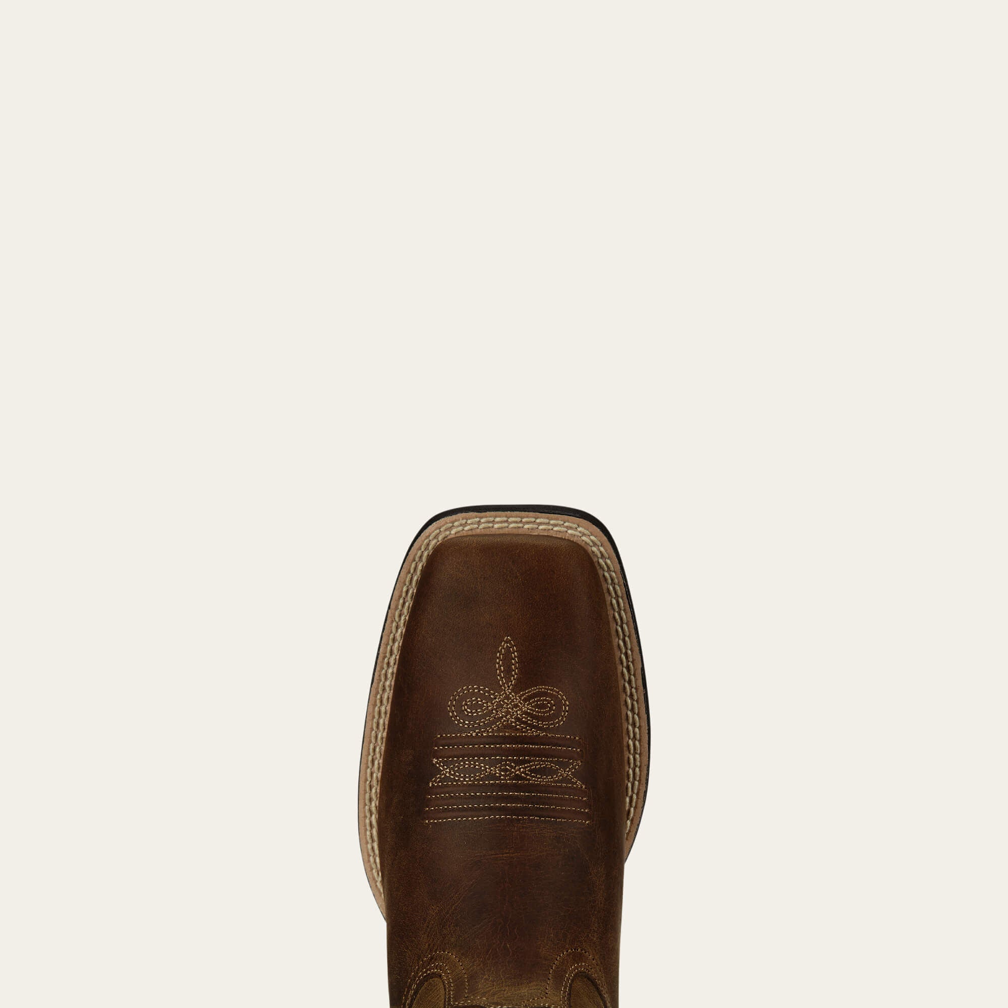 Round Up Wide Square Toe Western Boot Women - POWDER BROWN