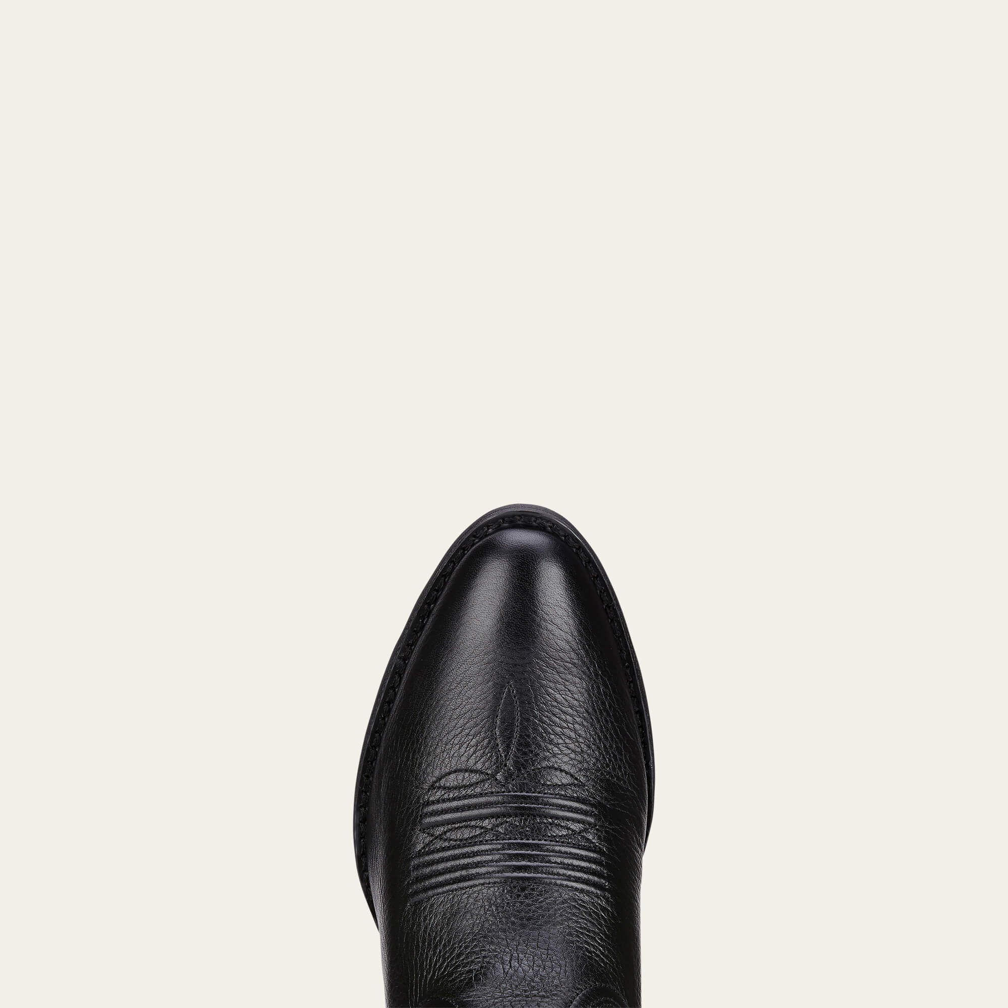 Heritage R Toe Western Boot Women - BLACK DEERTAN
