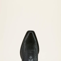 Round Up Collins D Toe Western Boot Women - SUPPLE BLACK