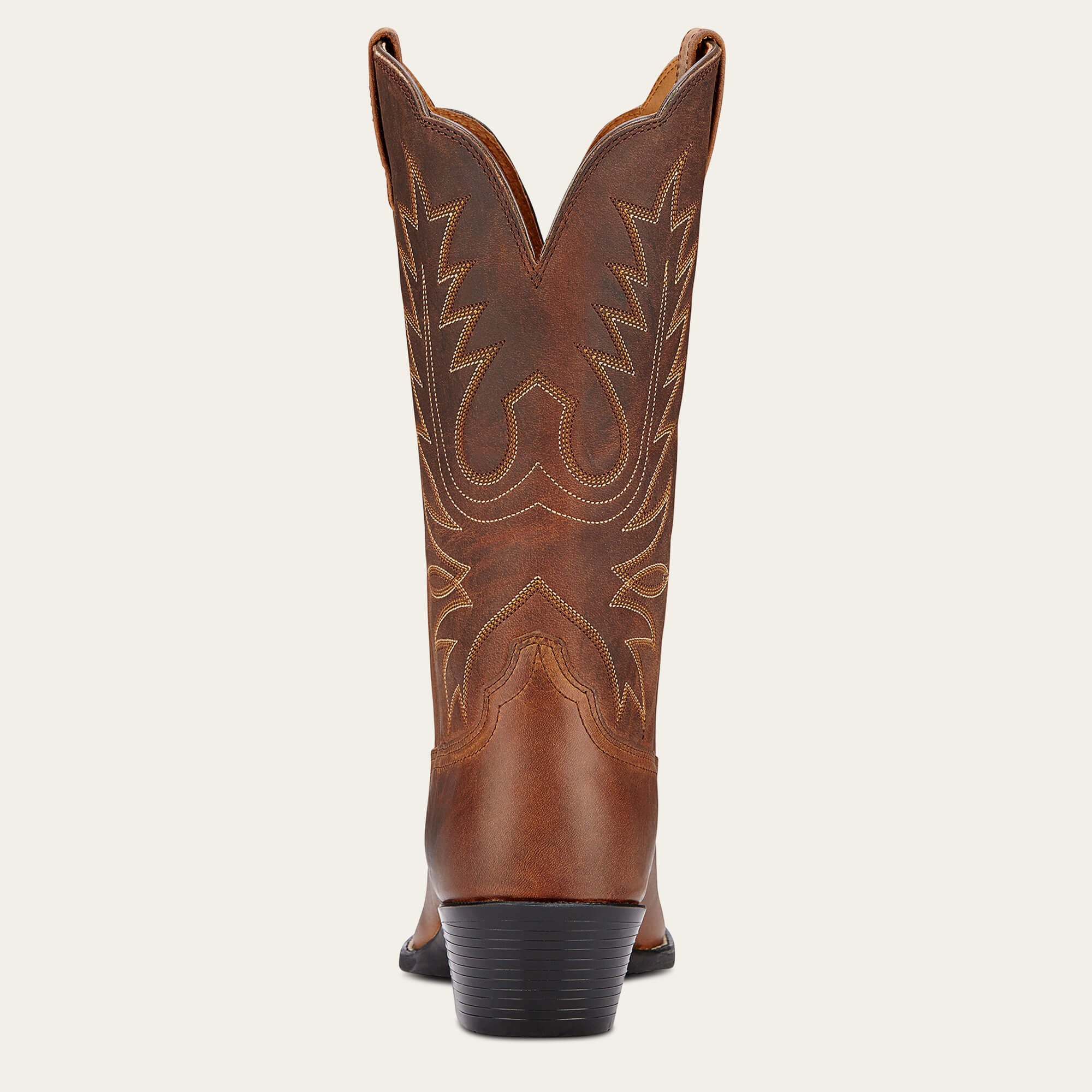 Heritage R Toe Western Boot Women - DISTRESSED BROWN