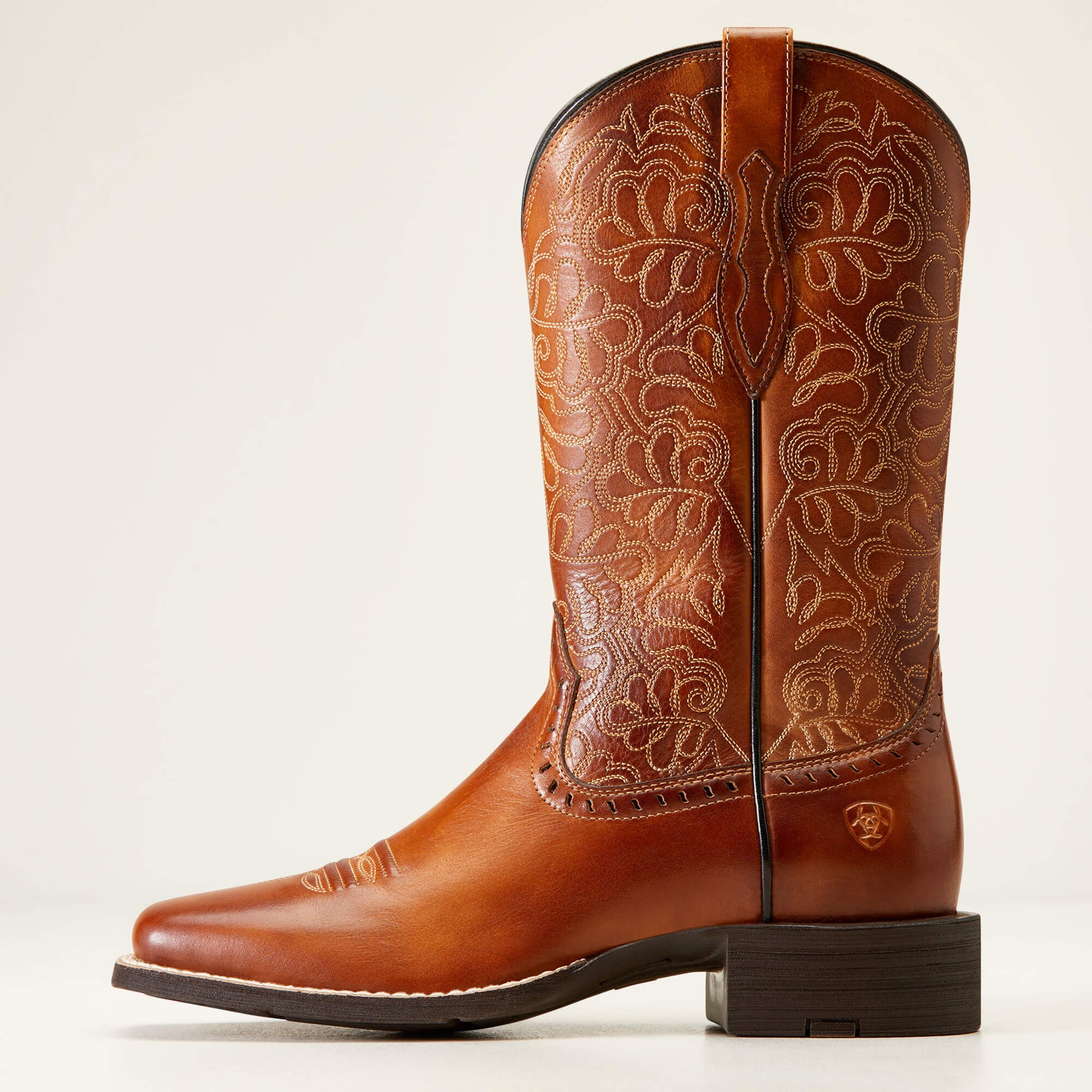 Round Up Remuda Wide Square Toe Western Boot Women - NATURALLY RICH