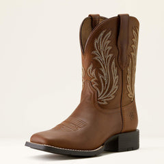 Round Up Filly Wide Square Toe Western Boot Women - SORREL CRUNCH