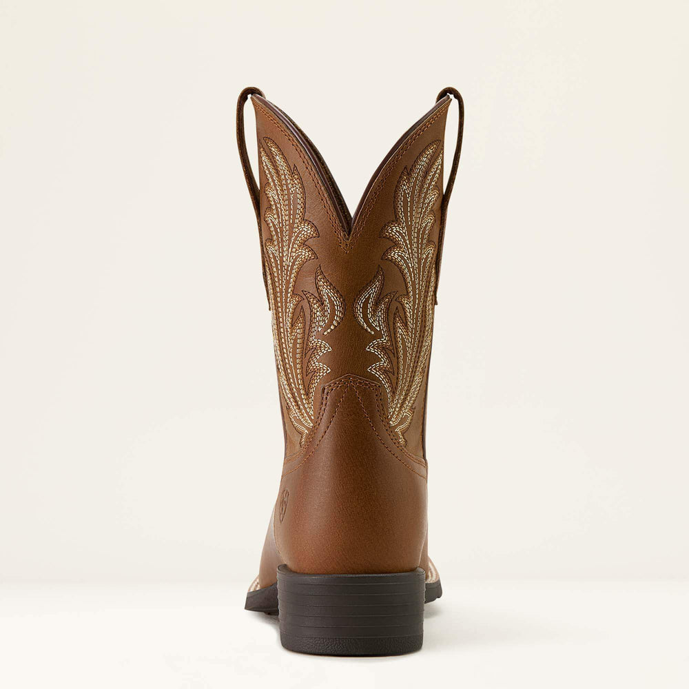 Round Up Filly Wide Square Toe Western Boot Women - SORREL CRUNCH