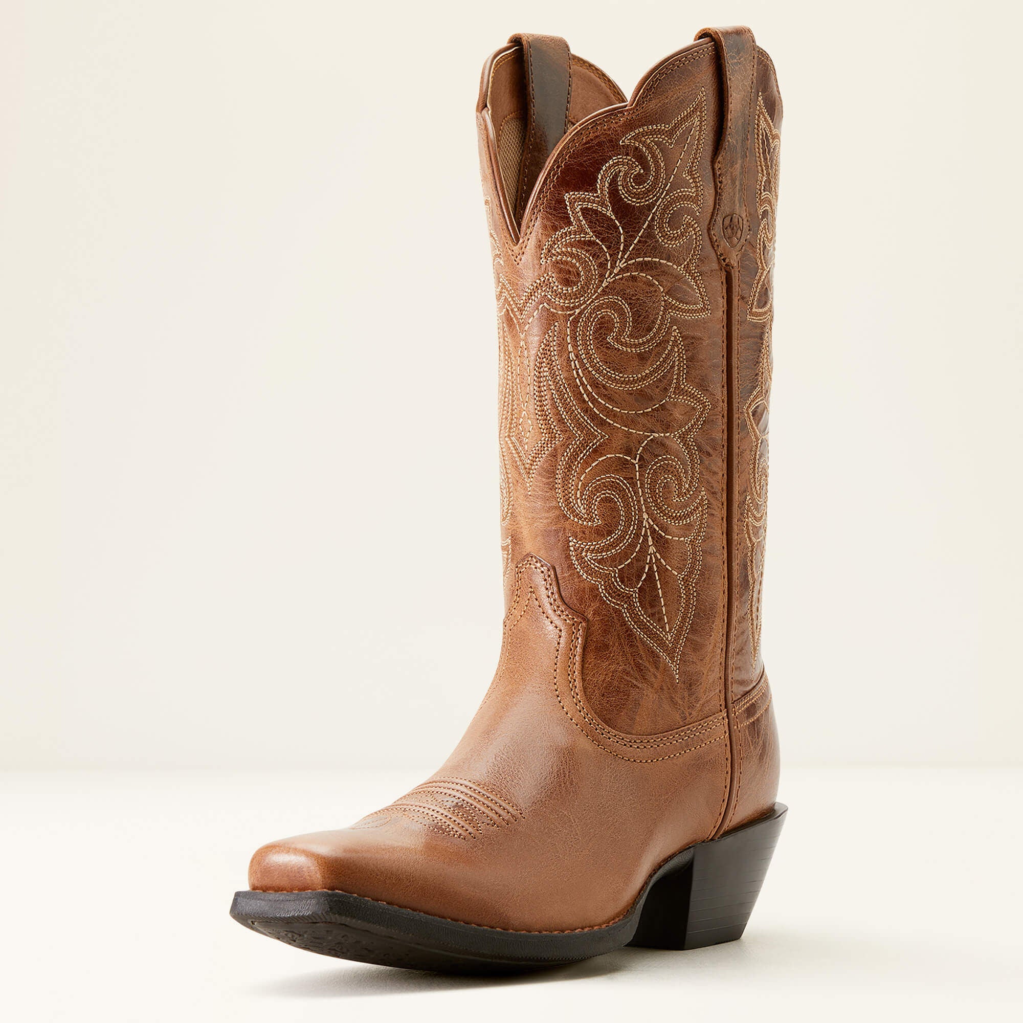 Round Up Square Toe Western Boot Women - READY RUSSET