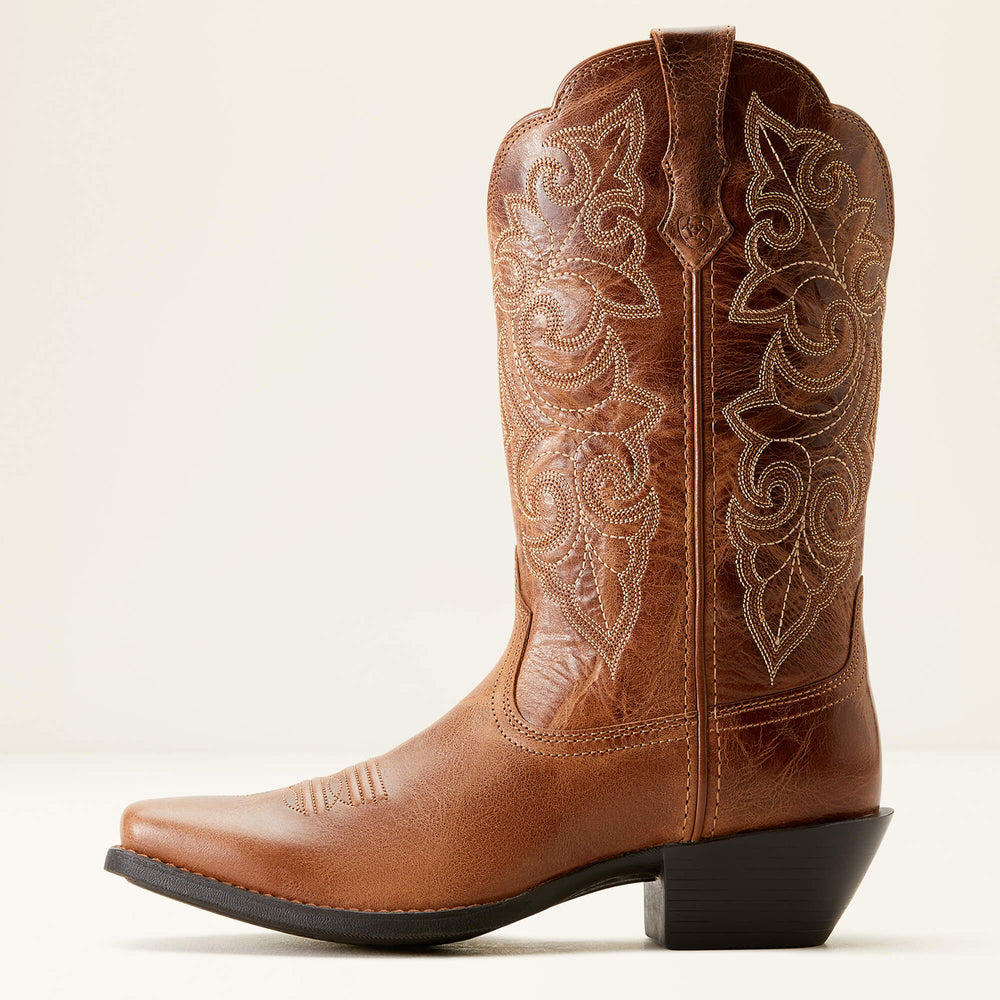 Round Up Square Toe Western Boot Women - READY RUSSET