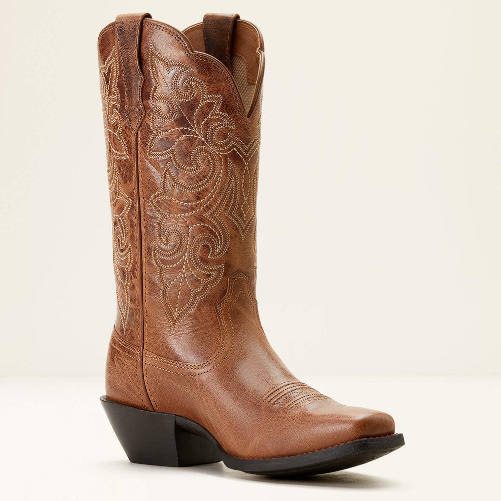 Round Up Square Toe Western Boot Women - READY RUSSET