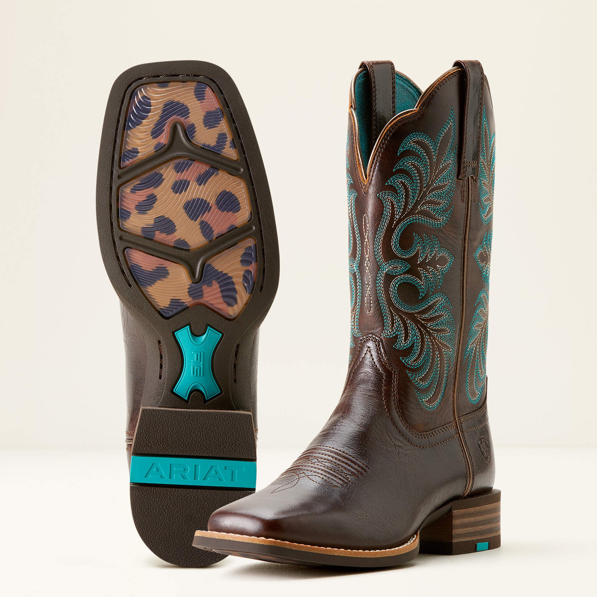 Gillette Western Boot Women - ARIZONA BROWN/MARBLE BROWN