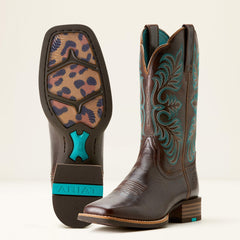 Gillette Western Boot Women - ARIZONA BROWN/MARBLE BROWN