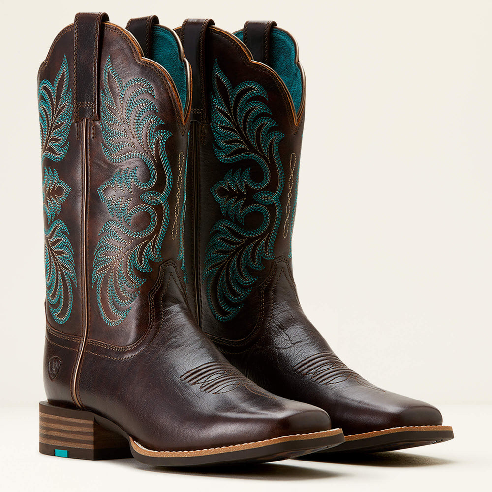 Gillette Western Boot Women - ARIZONA BROWN/MARBLE BROWN