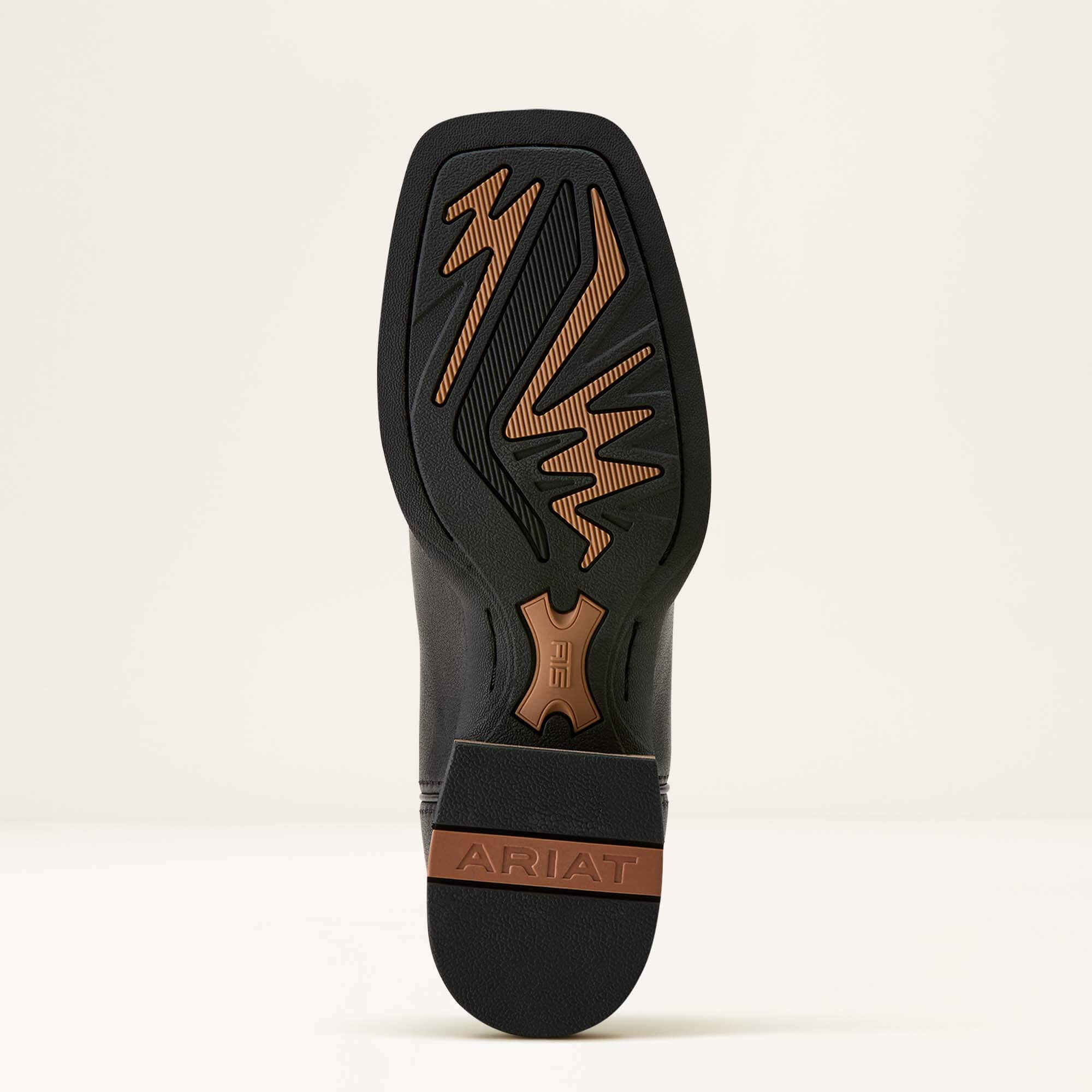Olena Wide Square Toe Western Boot Women - OBSIDIAN