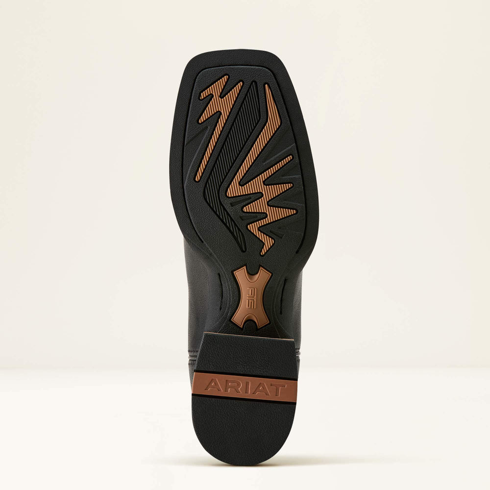 Olena Wide Square Toe Western Boot Women - OBSIDIAN