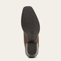 Round Up Square Toe Western Boot Women - POWDER BROWN