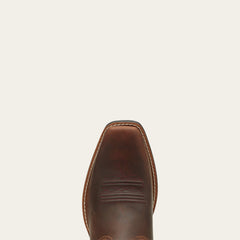 Round Up Square Toe Western Boot Women - POWDER BROWN