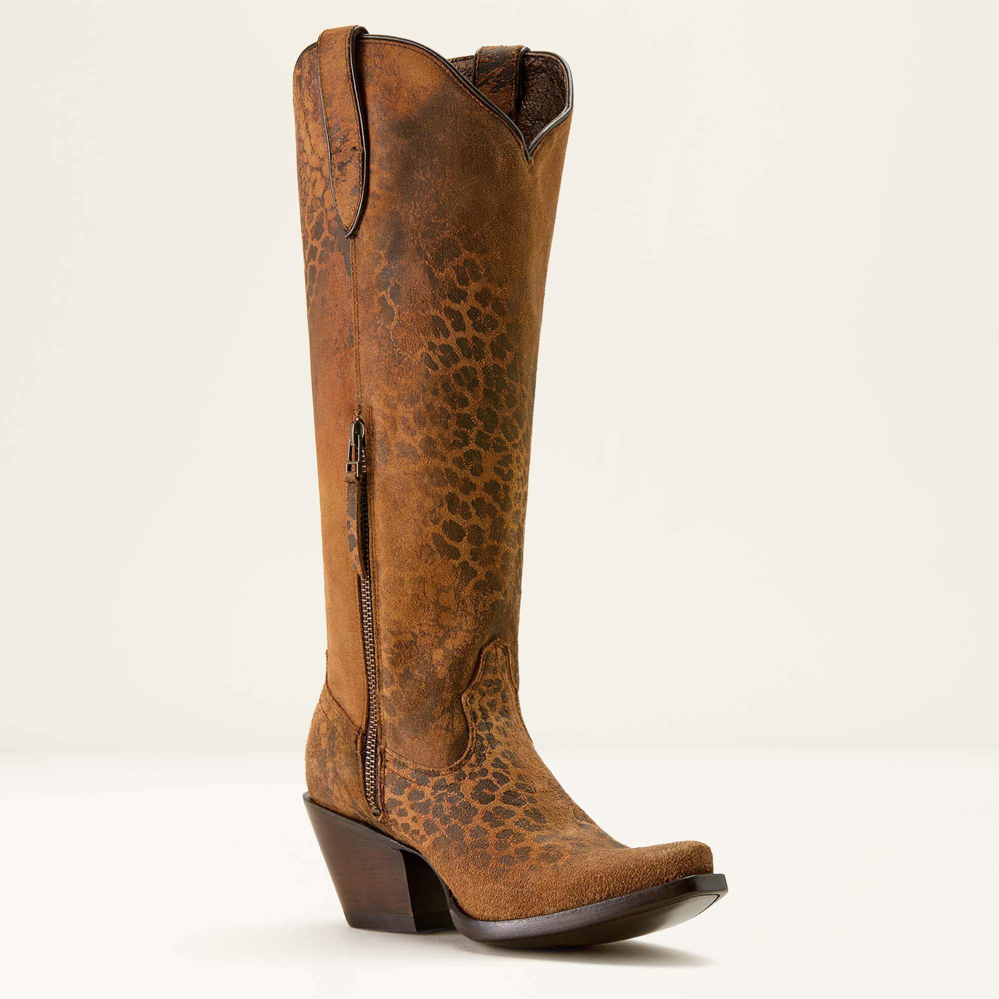 Casanova X Toe Western Boot Women - DISTRESSED LEOPARD