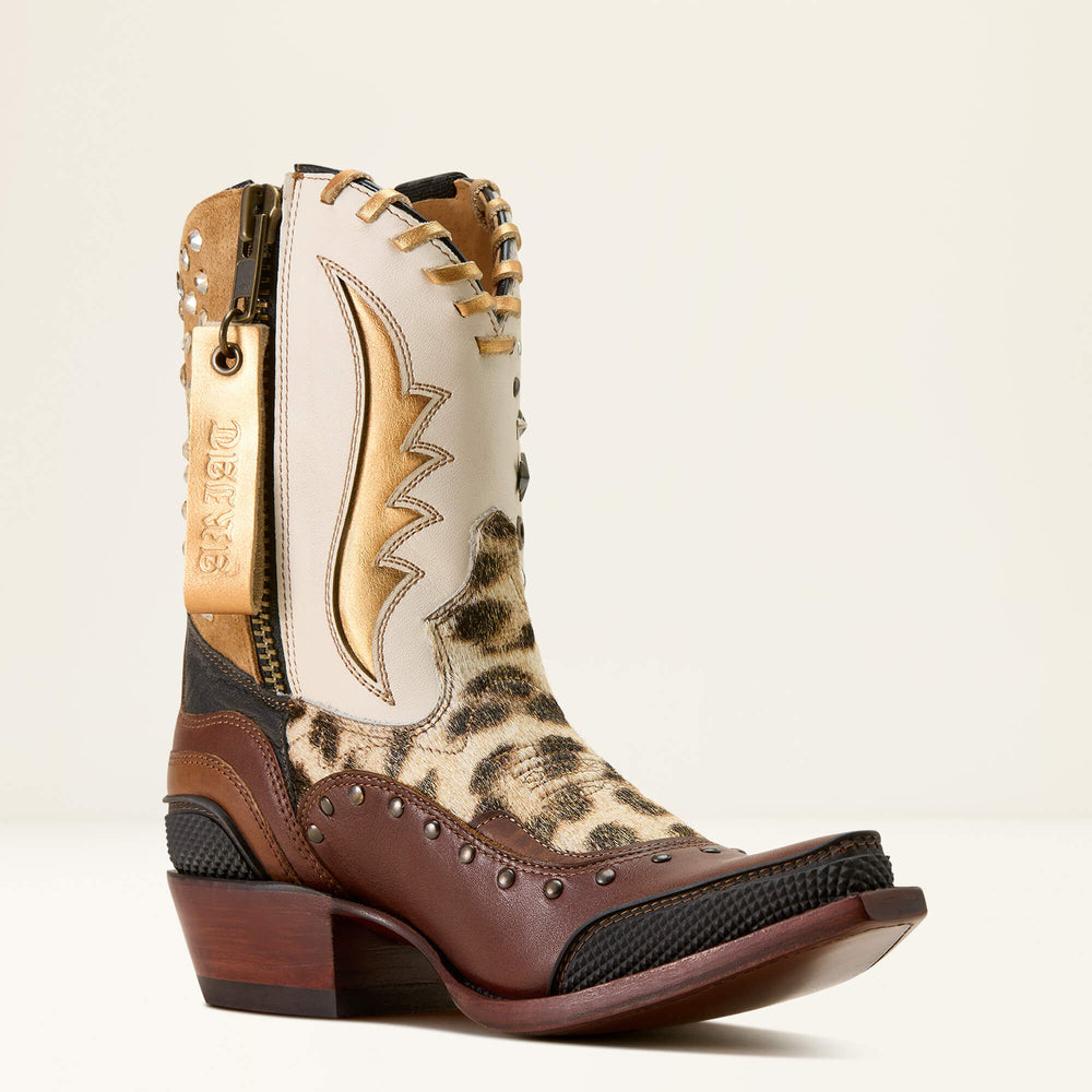 Superstarz X Toe Western Boot Women - GOLDEN HOUR/GILDED LEOPARD HAIR ON