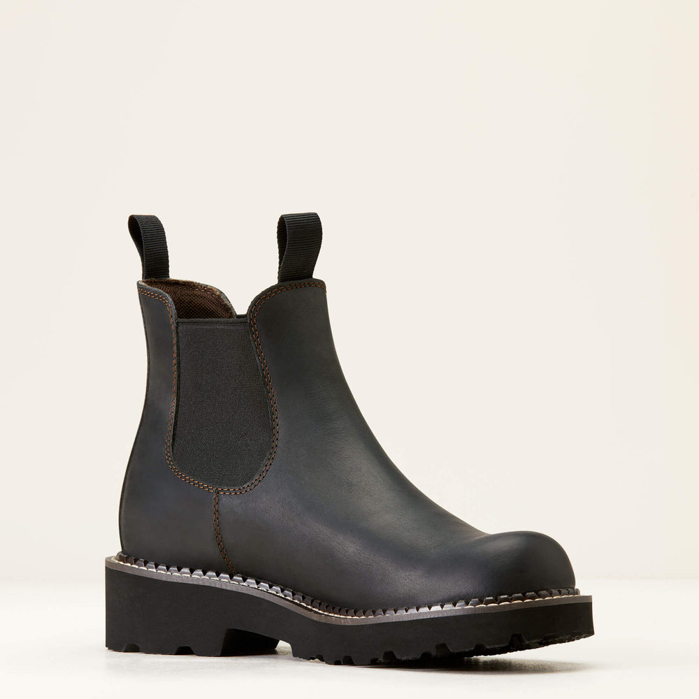 Fatbaby Chelsea Western Boot Women - BLACK DEERTAN/BLACK GORE