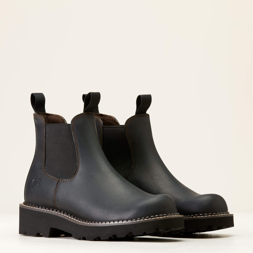 Fatbaby Chelsea Western Boot Women - BLACK DEERTAN/BLACK GORE