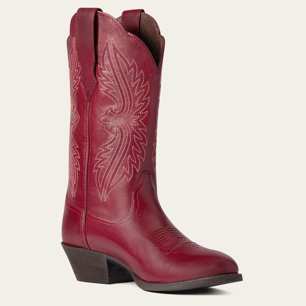 Heritage StretchFit R Toe Western Boot Women - ROSY RED