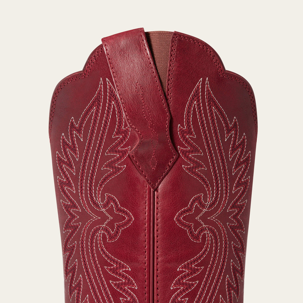 Heritage StretchFit R Toe Western Boot Women - ROSY RED