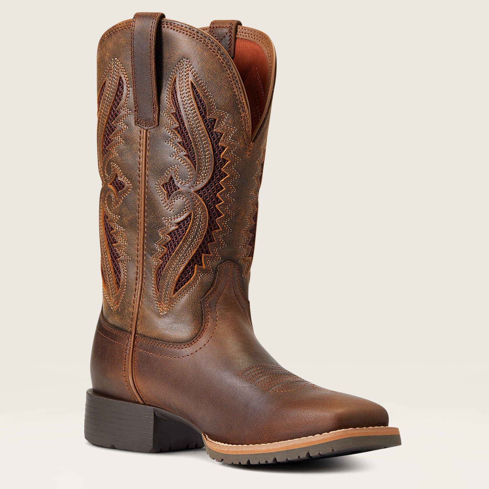 Hybrid Rancher VentTek 360° Western Boot Women - DISTRESSED TAN/ TRUFFLE