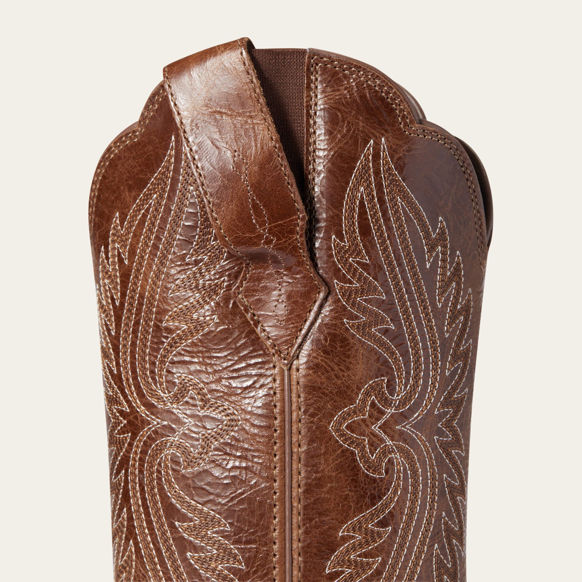 Heritage StretchFit R Toe Western Boot Women - DARK TAN