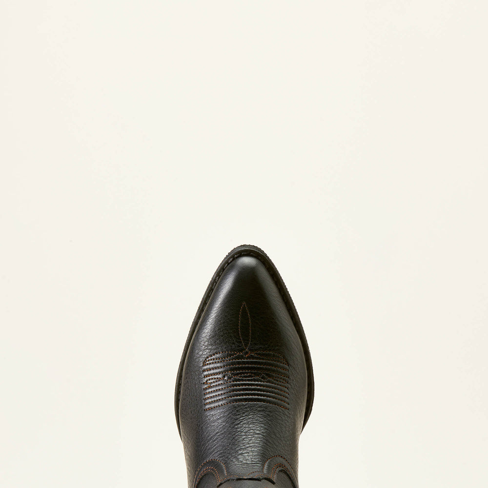 Heritage J Toe Western Boot Women - BLACK DEERTAN