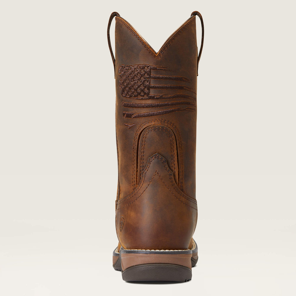 Anthem Patriot Waterproof Western Boot Women - DISTRESSED BROWN