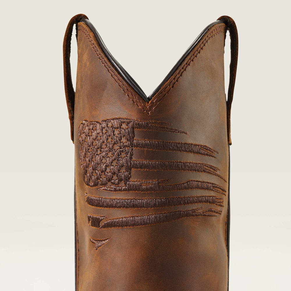 Anthem Patriot Waterproof Western Boot Women - DISTRESSED BROWN