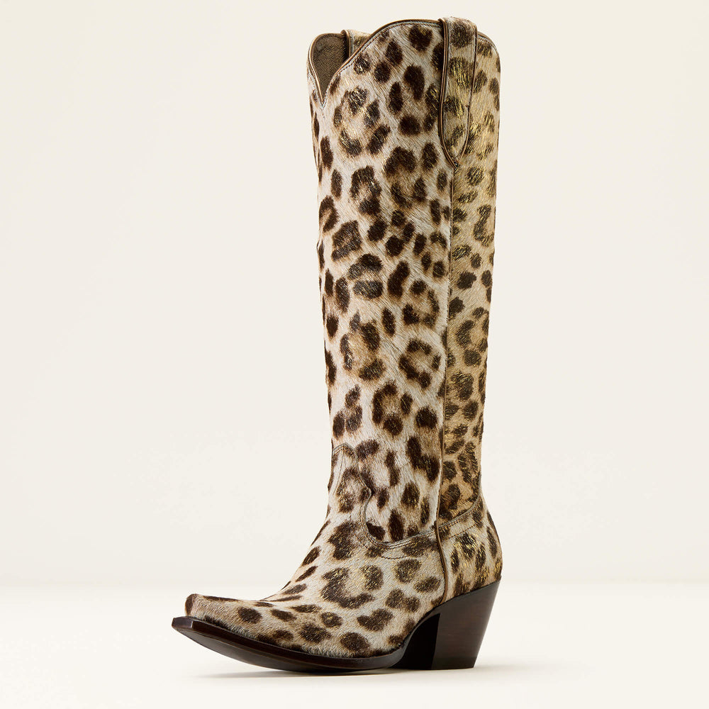 Casanova X Toe Western Boot Women - GILDED LEOPARD HAIR ON