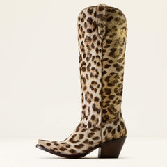 Casanova X Toe Western Boot Women - GILDED LEOPARD HAIR ON